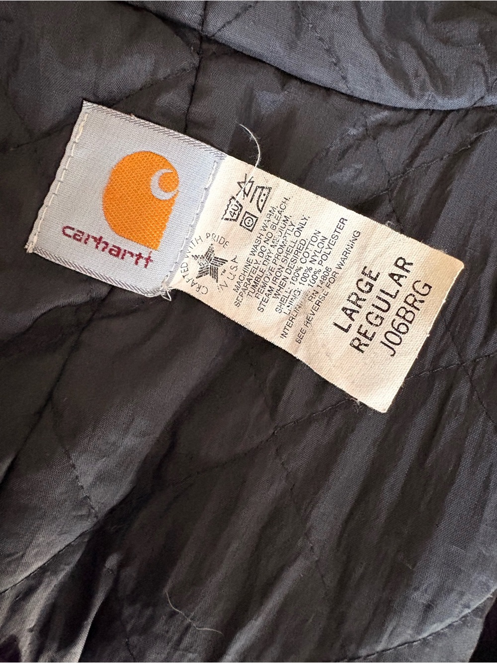 VINTAGE CARHARTT Plum Canvas Winter Coat - Picture 6 of 7